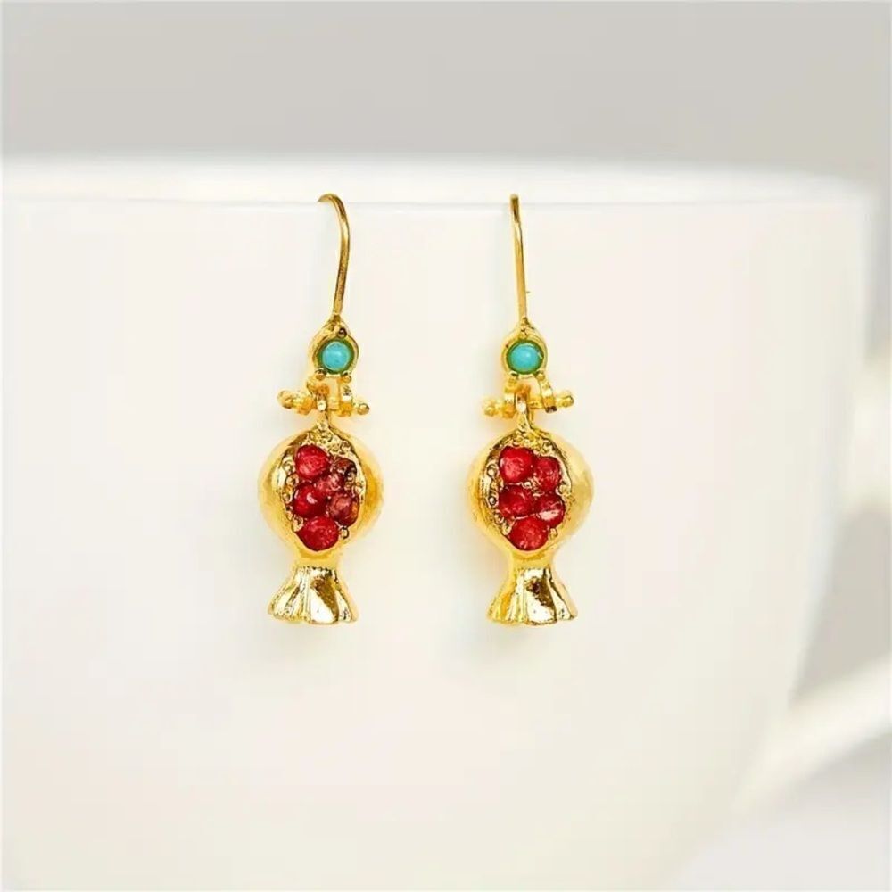 Pomegranate earrings N1125